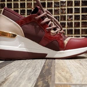 Michael Kors Georgie Leather & Canvas Trainer Shoe